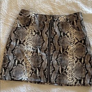Snake print Mini Skirt